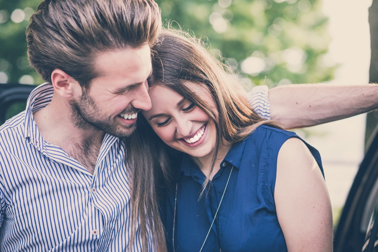 Young Beautiful Couple Lovers